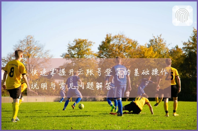 快速掌握开云账号登录的基础操作说明与常见问题解答