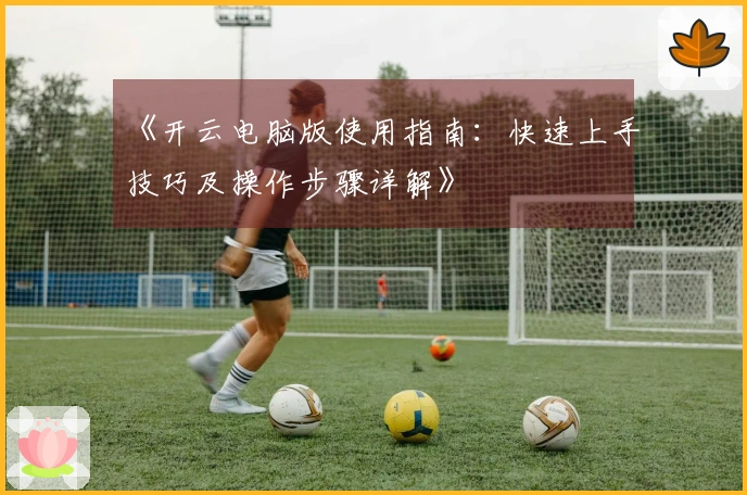 《开云电脑版使用指南：快速上手技巧及操作步骤详解》
